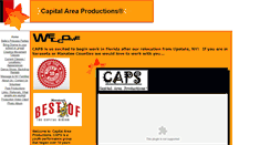 Desktop Screenshot of capitalareaproductions.com