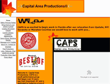 Tablet Screenshot of capitalareaproductions.com